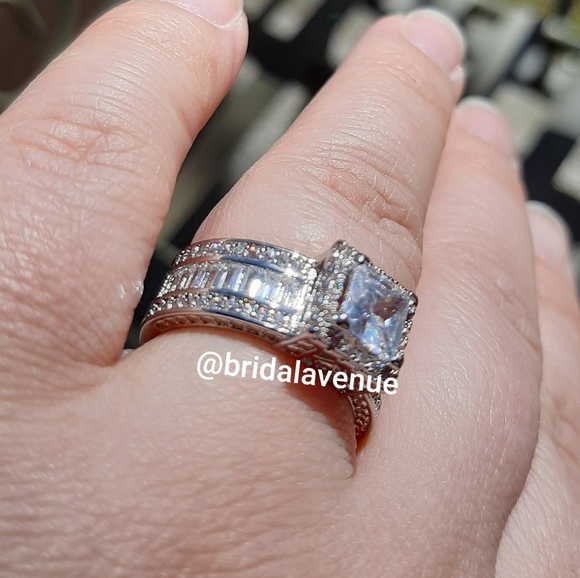 Silver Simulated Diamond Reign in My Heart - Picture 9 of 14